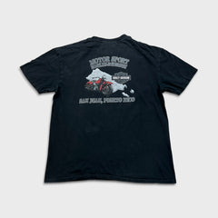 Vintage 2008 Harley Davidson T Shirt Mens XL Black Motor Sport Biker Tee