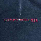 Vintage 90s Tommy Hilfiger Fleece Womens Small Blue Flag 1/4 Zip Outdoor Jacket