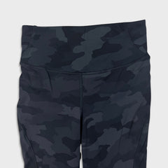 Lululemon Base Pace High-Rise Tight 28" *Brushed Nulux Womens Size 2 Black Camo
