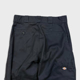 Dickies Pants Mens 32x32 Black Loose Fit Double Knee Workwear Baggy Trouser