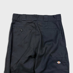 Dickies Pants Mens 32x32 Black Loose Fit Double Knee Workwear Baggy Trouser