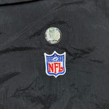 Vintage Y2K Logo Athletic NFL Jacket Mens XL Black Sports Windbreaker Bomber Pullover