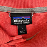 Patagonia Shirt Mens Large Pink Organic Casual Preppy Pique Short Sleeve