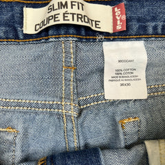 Levi's 505 Slim Fit Jeans Mens 36x30 Blue Straight Medium Wash Denim Pants