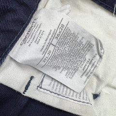 Carhartt Pants Mens 36x28 Blue Flame Resistant FR Relaxed Straight Workwear Twill
