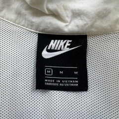 Nike Sportswear Heritage Woven Jacket Womens White Medium Pullover 1/2 Zip