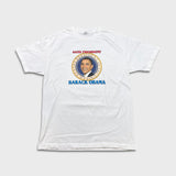 Vintage Y2K Barack Obama T Shirt Mens Large White 44th President Election Tee
