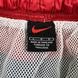 Vintage 90s Nike Sportswear Shorts Mens Large Red Swoosh Lined Pocketed Athletic Swim Trunks