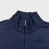 Nautica Sweatshirt Mens Large Blue 1/4 Zip Spell Out Pullover