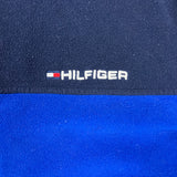 Vintage Y2K Tommy Hilfiger Fleece Mens Medium Blue Flag Pullover Full Zip Jacket
