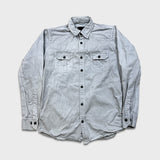 Diesel Shirt Mens Large Gray Western Long Sleeve Preppy Denim Button Up