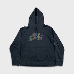 Nike SB Hoodie Mens Large Black Spell Out Skateboard Pullover Hooded Sweater