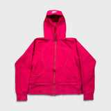 Lululemon Scuba Hoodie Womens Size 12 Pink Full Zip Distressed Hooded Sweater