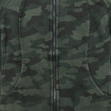 Lululemon Scuba Hoodie Womens Size 8 Green Heritage 365 Camo Light Cotton Fleece