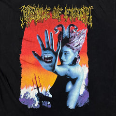 Vintage 2000 Cradle of The Filth Shirt Mens XL Black Speak To The Hand Band Tee