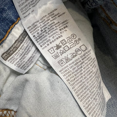 Levi's 511 Jean Mens 33x28 Blue Slim Fit Light Wash Faded Stretch Denim Pants