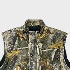 Remington Realtree Vest Mens Large Green Hunting Camo Reversible Utility Jacket