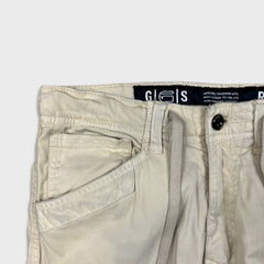 G-Star Raw Pants Mens 30x30 Beige Droner Relaxed Tapered Cargo Utility Trouser