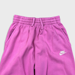 Nike Sportswear Club Sweatpants Womens Large Pink Swoosh Taper Leg Jogger