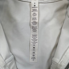 Lululemon Define Jacket Flocked Womens Size 8 White Full Zip Track Top