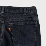 Vintage 90s Levi's 619 Jeans Mens 32x31 Black Slim Straight Orange Tab Dark Wash Denim Pants