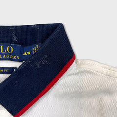 Polo Ralph Lauren Shirt Mens Medium White Great Britain Big Pony Short Sleeve