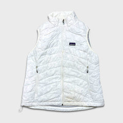 Patagonia Vest Womens Large White Lightweight Outdoors Puffer Jacket