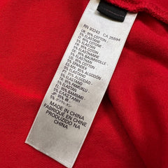 Diesel Polo Shirt Mens XL Red Short Sleeve Stretch Cotton Zip Button Up