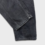 Vintage Y2K Levi's 505 Jeans Mens 33x30 Black Regular Fit Straight Leg Dark Wash Denim Pants