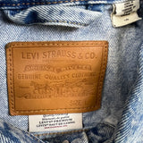 Levi's Type III Denim Jacket Mens Large Blue Acid Wash Western Trucker