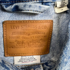Levi's Type III Denim Jacket Mens Large Blue Acid Wash Western Trucker