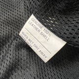 Vintage Y2K Leather Jacket Mens XL Black Moto Biker Multi Zipper Heavy Bomber