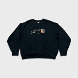 Uniqlo Louvre Museum Sweatshirt Womens XL Black Leonardo Da Vinci Pullover