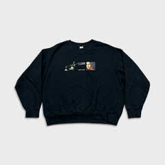 Uniqlo Louvre Museum Sweatshirt Womens XL Black Leonardo Da Vinci Pullover