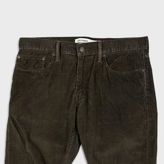 Levi's 514 Pants Mens 32x29 Brown Slim Straight Fit Corduroy Y2K Casual Trouser