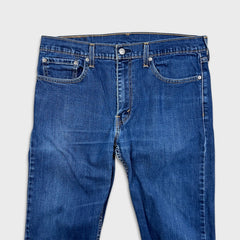 Levi's 502 Jeans Mens 36x32 Blue Regular Taper Fit Stretch Medium Wash Denim Pants