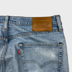 Levi's 511 Jean Mens 34x32 Blue Slim Fit Mid Rise Light Wash Stretch Denim Pants