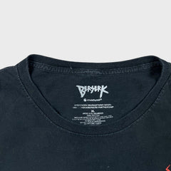 Berserk T Shirt Mens XL Black Guts Anime Crunchyroll Short Sleeve Graphic Tee
