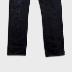 Levi's 501 Jeans Mens 36x36 Black Original Straight Leg Dark Wash Denim Pants
