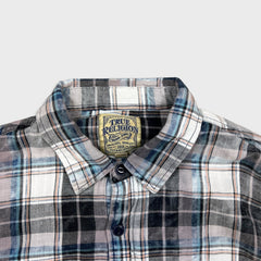 True Religion Shirt Mens Large Multicolor Plaid Western Long Sleeve Button Up