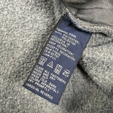 Tommy Hilfiger Fleece Mens Medium Gray Flag Pullover 1/4 Zip Jacket