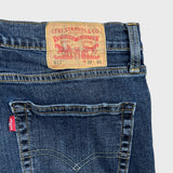 Levi's 511 Jean Mens 32x32 Blue Slim Fit Mid Rise Dark Wash Stretch Denim Pants