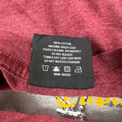 Cross Colours Tupac Shakur T Shirt Mens Large Red Portrait Graphic Rap Tee