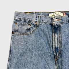 Vintage Y2K Levi's 516 Jeans Mens 36x32 Blue Slim Straight Leg Light Wash Faded Denim Pants
