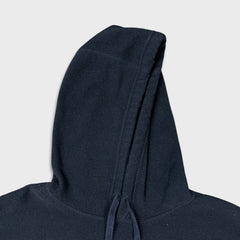 Vintage Y2K Gap Fleece Mens Medium Black Spell Out Outdoor Jacket