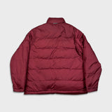 Tommy Hilfiger Jacket Mens Medium Red Reversible Down Puffer Heavy Coat
