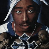 Vintage Y2K 2Pac Memorial T Shirt Mens XL Black Legends Live Forever Rap Tee