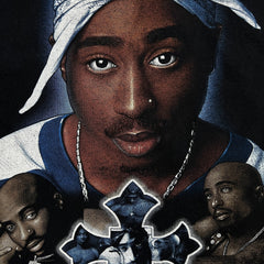 Vintage Y2K 2Pac Memorial T Shirt Mens XL Black Legends Live Forever Rap Tee