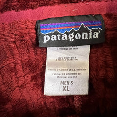 Patagonia Fleece Mens XL Red Full Zip Polartec Outdoor Jacket