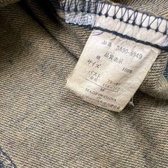 Vintage 90s Garam Debutant Japanese Denim Jacket Mens Medium Blue Sun Faded Trucker